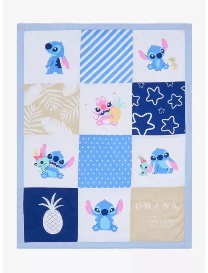 Discover Disney Lilo & Stitch Angle Aloha Graphics Cozy Fleece Blanket