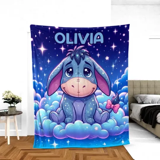 Discover Personalized Disney Eeyore Blanket Gift For Friends, Kids