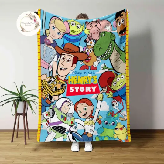 Discover Personalized Disney Toy Story Blanket Gift For Friends, Kids V2