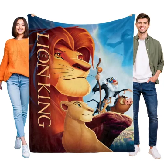 Discover Disney The Lion King Fleece Bed Blanket Gift For Friends, Kids V2