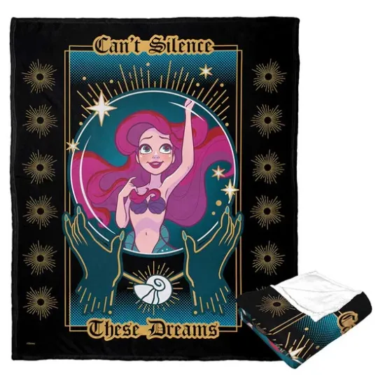 Discover Disney Princesses Mystical Ariel Disneyland Gift Princess Fleece Blanket