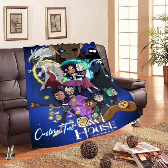 Discover Personalized Disney The Owl House Blanket, Cute Blanket Custom Fleece Blanket