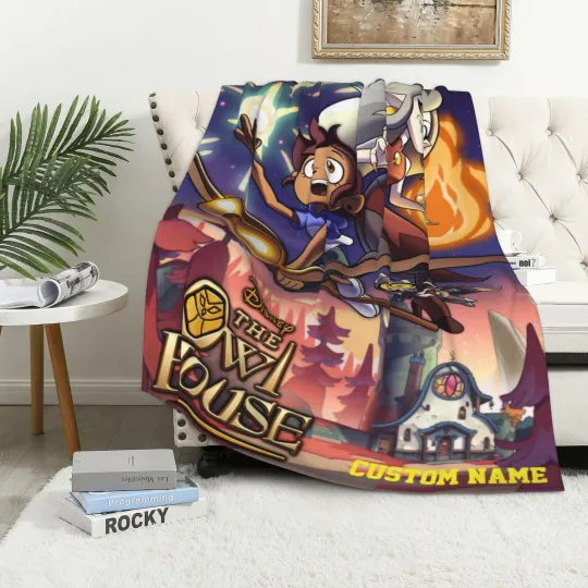 Discover The Owl House Fleece Blanket Custom, Personalized Disney Fleece Blanket
