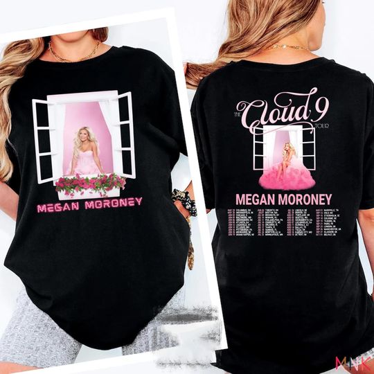 Discover Cloud 9 Tour Music Concert Shirt, Megan Moroney Shirt, The Cloud 9 Tour Music Shirt