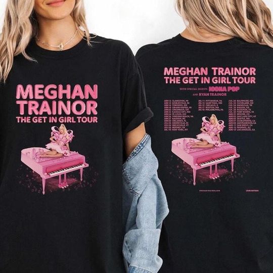 Discover Meghan Trainor The Get In Girl Tour 2026 T-Shirt
