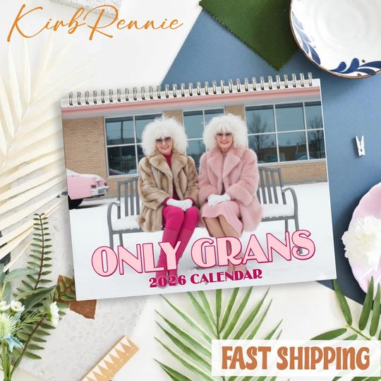 Discover Only Grans 2026 Calendar, Only Grans Monthly Wall Calendar, 2026 Only Grans Calendar Size 8.5" x 11"