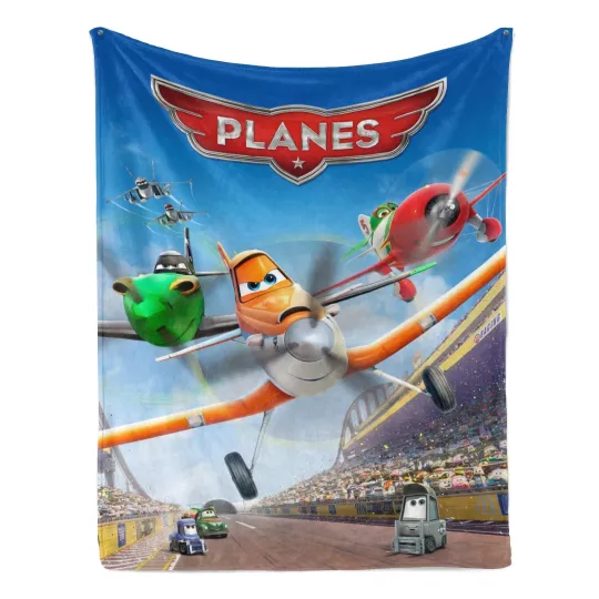 Discover Disney Planes Fleece Bed Blanket Gift For Friends, Kids