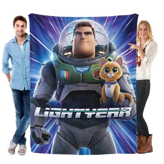 Discover Disney Buzz Lightyear Fleece Bed Blanket Gift For Friends, Kids V1