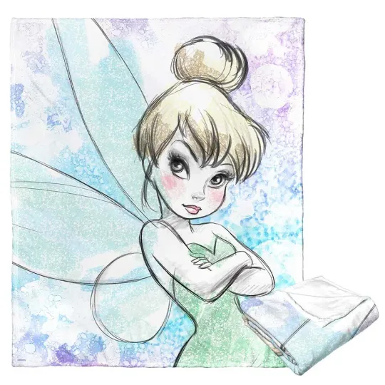 Discover Disney Tinkerbell Posie Poppin Pixie Cozy Fleece Blanket