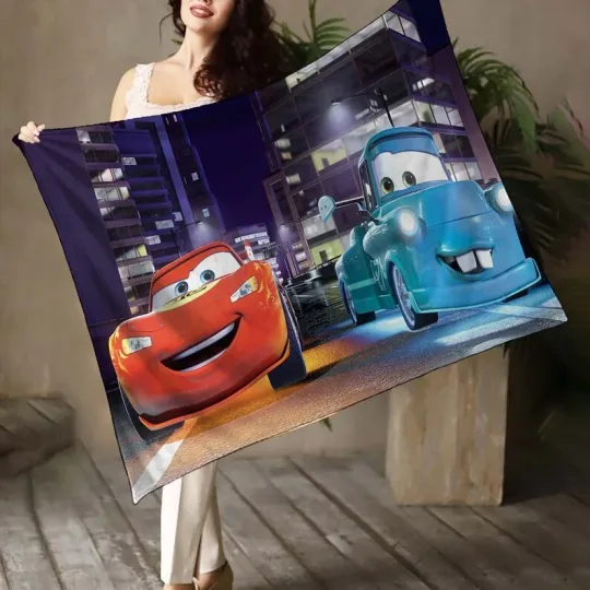 Discover Personalized Disney Car And Mater Blanket Gift For Friends, Kids
