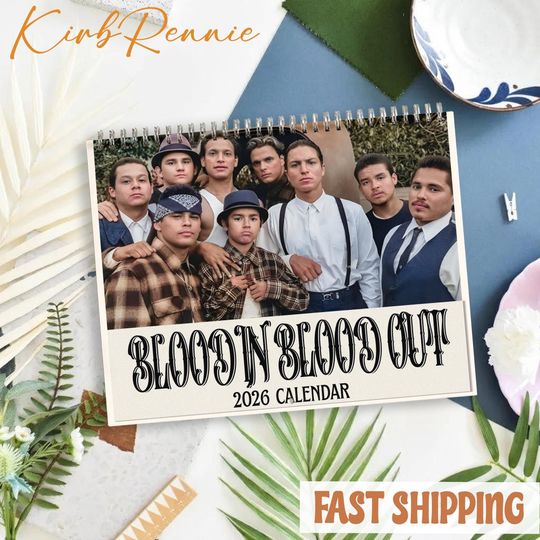 Discover Blood In Blood Out 2026 Calendar, Blood In Blood Out 2026 Monthly Wall Calendar, Blood In Blood Out 2026 Calendar Size 8.5" x 11"