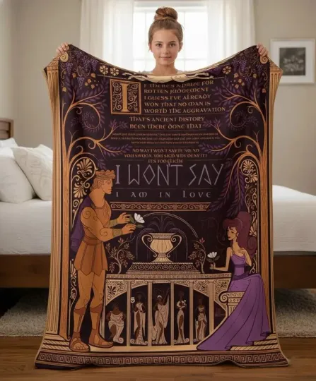 Discover Retro Disney Hercules Blanket, I Won’t Say I’m In Love Princess Fleece Blanket