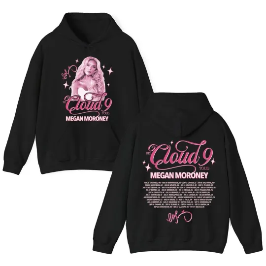 Discover Megan Moroney Shirt, the Cloud 9 Tour Hoodie