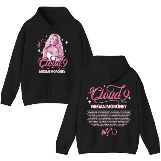 Discover Megan Moroney Shirt, The Cloud 9 Tour Music Tee, Retro Country Music Concert Hoodie
