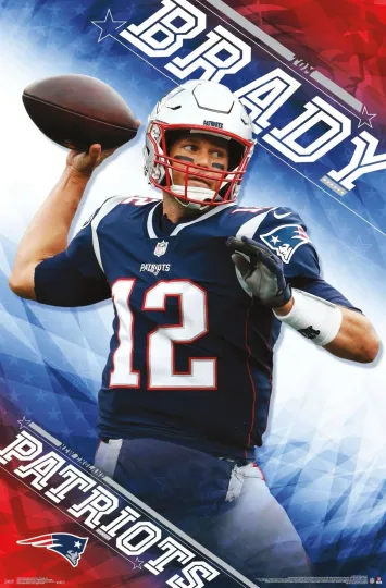 Discover Tom Brady Patriots Perfection Poster Vertical Football Wall Art