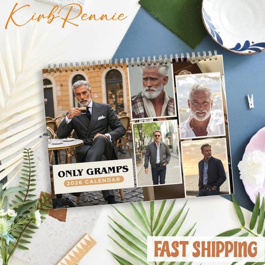 Discover Only Gramps 2026 Calendar, Only Gramps Monthly Wall Calendar, 2026 Only Gramps Calendar Size 8.5" x 11"