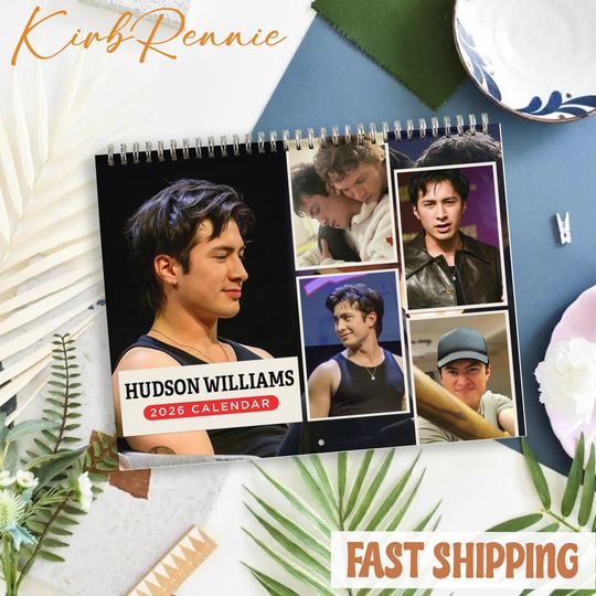 Discover Hudson Williams 2026 Calendar, Hudson Williams Monthly Wall Calendar, 2026 Hudson Williams Calendar Size 8.5" x 11"