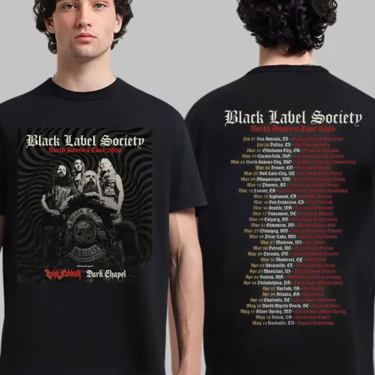 Discover Black Label Society Announce 2026 North American Tour Unisex T-Shirt