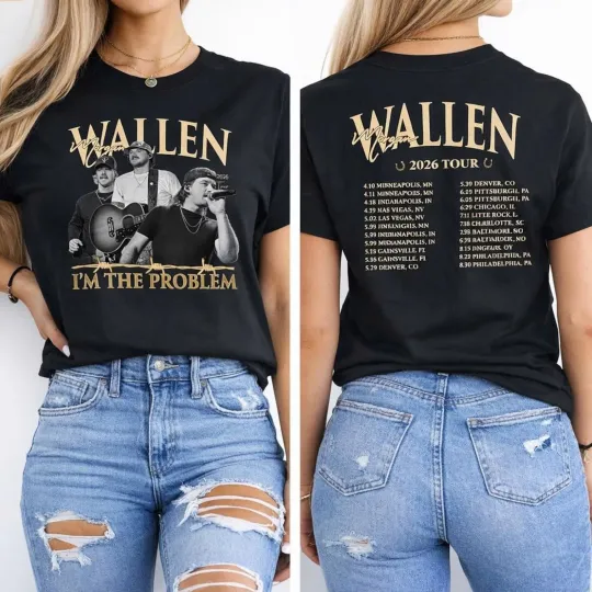 Discover Wallen Western Still the Problem Tour 2026 Shirt, Vintage Wallen Western Shirt