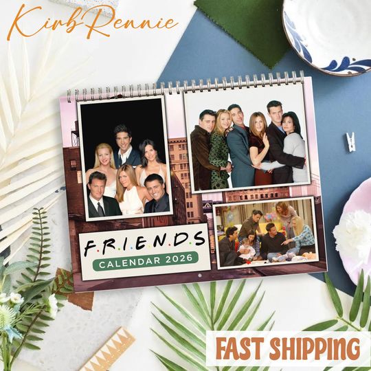 Discover Friends Movie 2026 Calendar, Friends Movie Monthly Wall Calendar, 2026 Friends Movie Calendar Size 8.5" x 11"