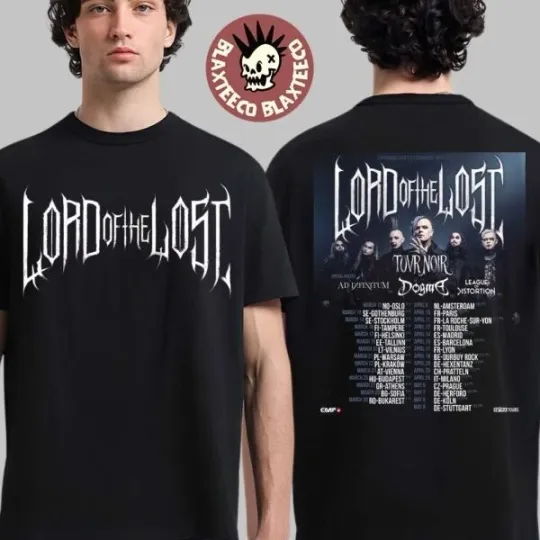 Discover Lord Of The Lost Tovr Noir Tour 2026 Europe Double Sided T-Shirt