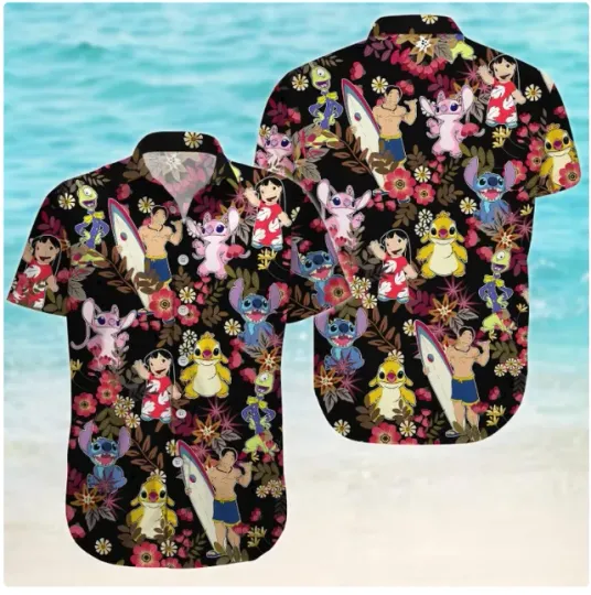 Discover Lilo And Stitch Summer Hawaiian Shirt, Gift for Men and Women