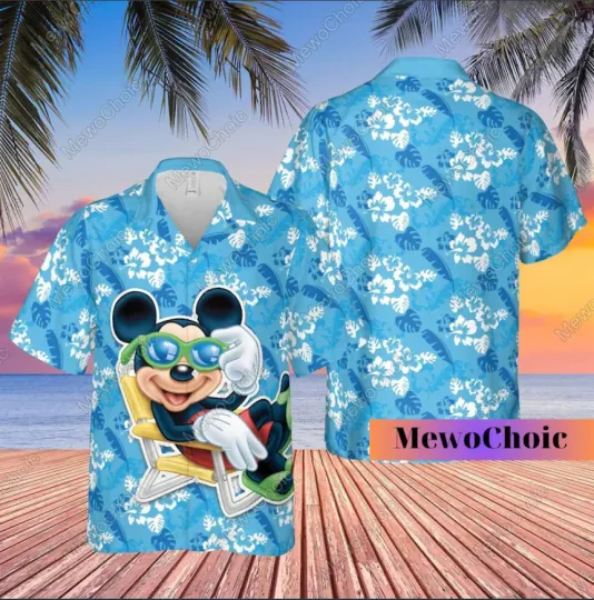 Discover Mickey Mouse Summer Hawaiian Shirt, Gift for Men and Women