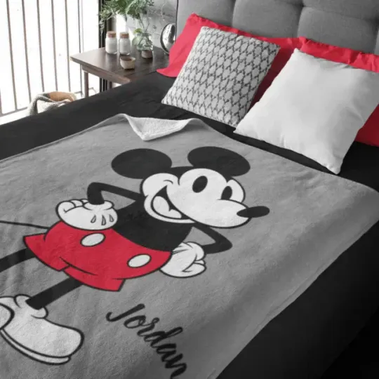 Discover Disney Classic Mickey Mouse Fleece Blanket