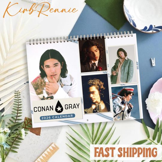 Discover Conan Music Calendar 2026 Calendar, Conan Music Monthly Wall Calendar, 2026 Conan Music Calendar Size 8.5" x 11"