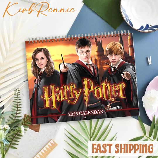 Discover Wizard Calendar 2026 Calendar, Magic School Monthly Wall Calendar Size 8.5" x 11", Home Decor