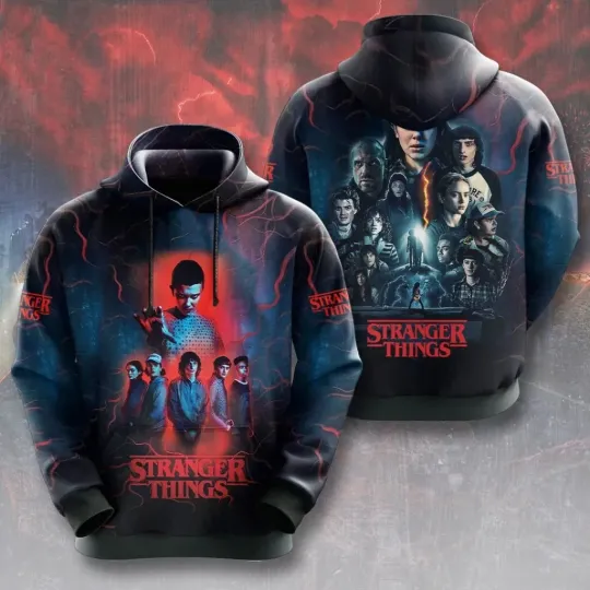 Discover Stranger Things 3D Apparel Hoodie