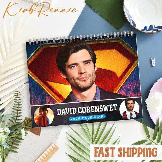 Discover Corenswet Actor 2026 Calendar, Corenswet Actor Monthly Wall Calendar, 2026 Corenswet Actor Calendar Size 8.5" x 11"