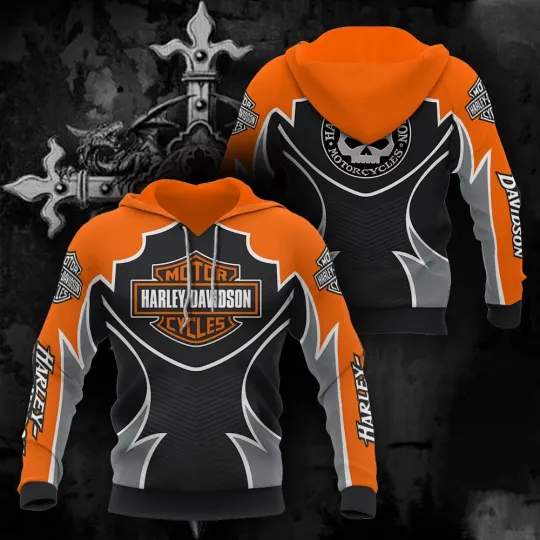 Discover Personalized Harley Racing Davidson 3D Hoodie , Unisex Adults S-5XL