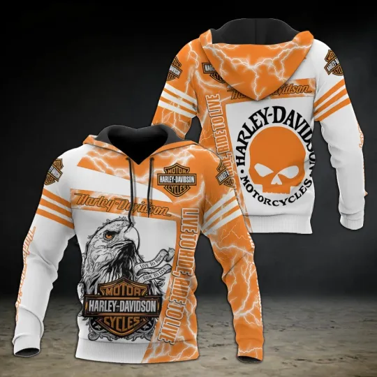 Discover Personalized Harley Racing Davidson 3D Hoodie , Unisex Adults S-5XL