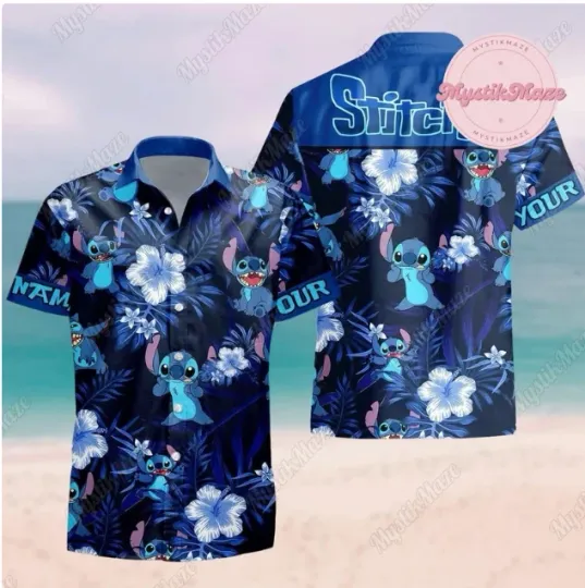 Discover Personalized Stitch 3D HAWAII SHIRT HALLOWEEN GIFT CHRISTMAS GIFT BEST PRICE