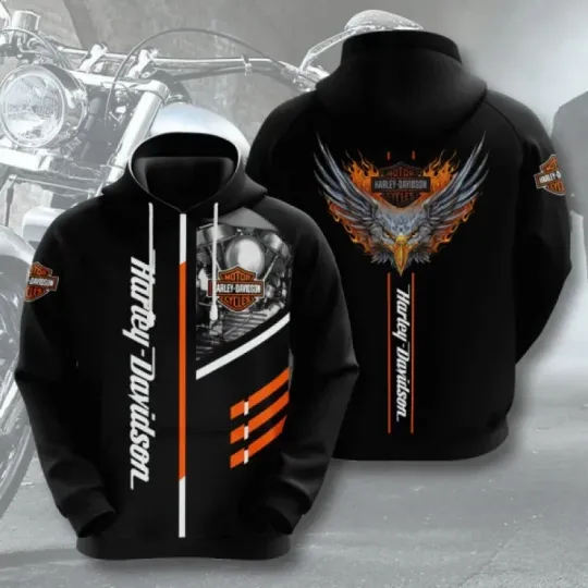Discover Harley-Davidsonn Motocycle 3D Printed Unisex Hoodie Birthday Gift For Men Women