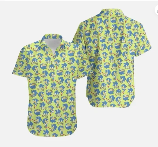 Sonic the Hedgehog Summer Hawaiian Shirt, Gift for Men and Women