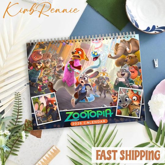 Discover Zootopia 2026 Calendar, Zootopia Monthly Wall Calendar, 2026 Zootopia Calendar Size 8.5" x 11"