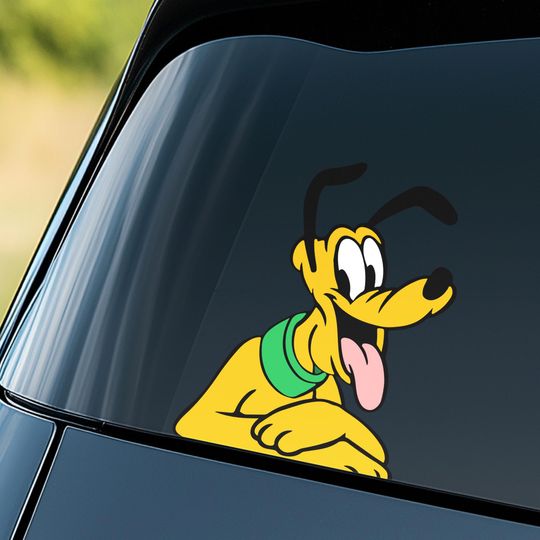 Goofy Peeker Peeking Sticker Car Decals Stickers Vinyl Laptop Decals Classic Disney Characters