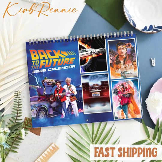 Back To The Future Movie 2026 Calendar, Back To The Future Movie Monthly Wall Calendar, Back To The Future Movie Calendar