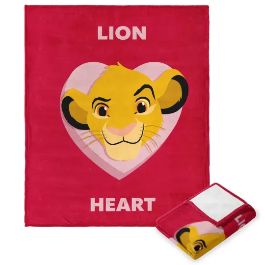 Discover Disney The Lion King Simba Lion Heart Cozy Fleece Blanket