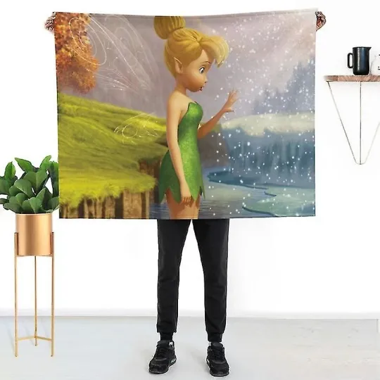 Discover Tinker Bell Disney Baby Girl Boy Gifts Disneyland Fleece Blanket
