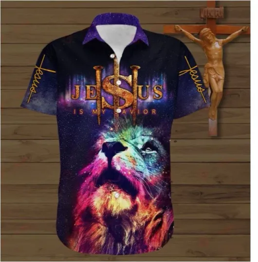Discover JESUS IS MY SAVIOR Summer Hawaiian Shirt, Gift for Men and Women