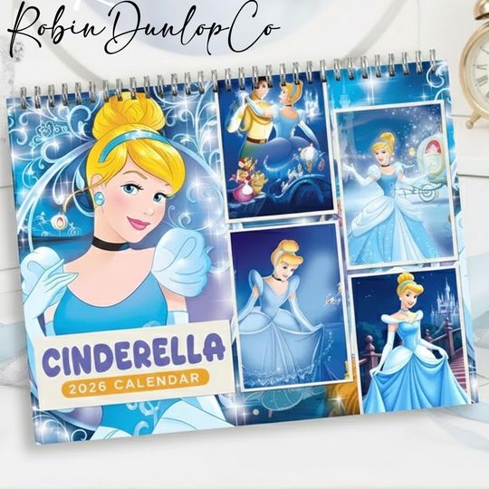 Discover Cinde 2026 Calendar, Princess Design, Office Supplies