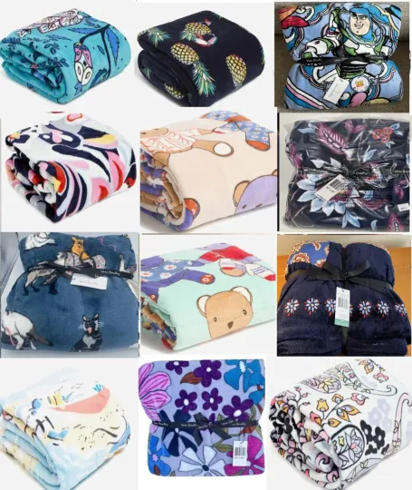 Discover Vera Bradley Fleece THROW BLANKET 50" x 80"- U Choose your Design (NWT)