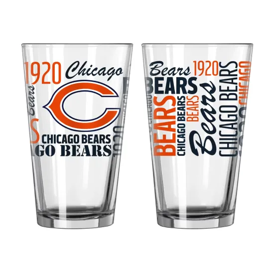 Chicago Bears football Glass Cups