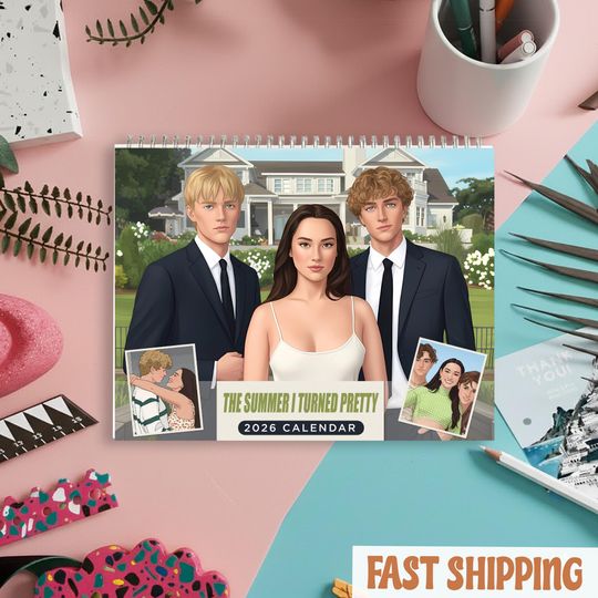 Discover 2026 Conrrad Calendar, The Summer Turned Pretty Calendar, Funny Movie Calendar, New Year Room Decor