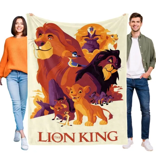 Discover Disney The Lion King Fleece Bed Blanket Gift For Friends, Kids V1