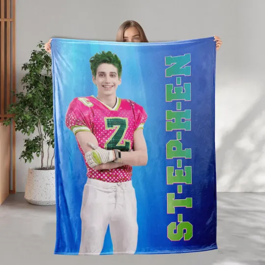 Discover Personalized Disney Zed Zombies 3 Bed Blanket Gift For Friends, Kids