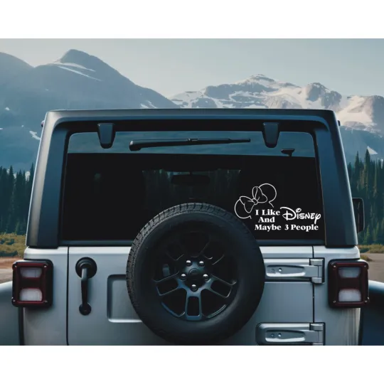 Discover Disney Car Truck Vinyl Window Sticker Vinyl Disney Decal